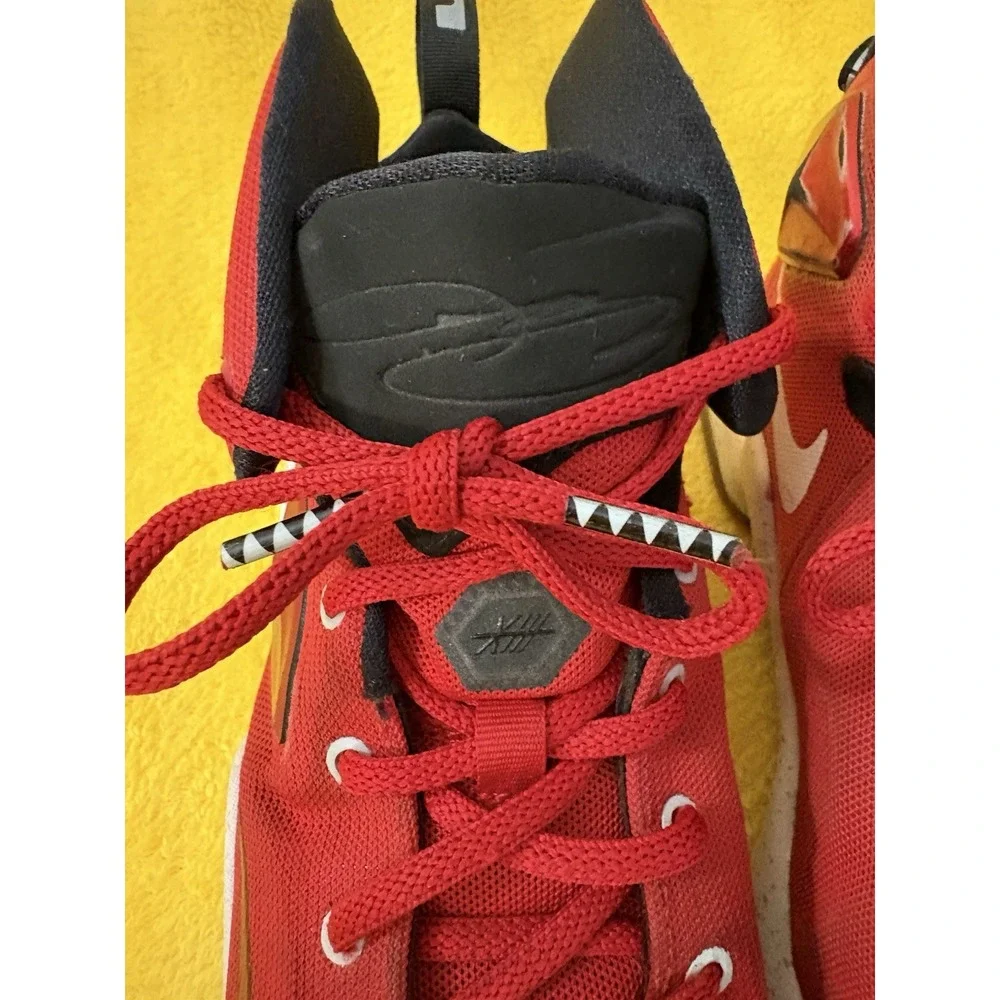 Nike LeBron Shoes Big Boys Red High Basketball Shoes On Court 808709-610 Size 5Y